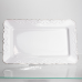 Тортівниця на ніжці White Square 35.5*35.5 см порцелянова квадратна Yiwu 120-YH-HG060 Тортівниця на ніжці White Square 35.5*35.5 см порцелянова квадратна Yiwu 120-YH-HG060