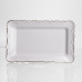 Тортівниця на ніжці White Square 20.5*20.5 см порцелянова квадратна Yiwu 120-YH-HG063