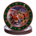 Набір новорічних тарілок порцелянових Santa  6 штук Yiwu HP-SDHK-7