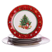 Набір новорічних тарілок із порцеляни Christmas 7 (шт) Ø26.5/19 см Yiwu HP-SDHK-10 Набір новорічних тарілок із порцеляни Christmas 7 (шт) Ø26.5/19 см Yiwu HP-SDHK-10