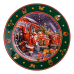 Набір новорічних тарілок із порцеляни Santa 7 шт Ø26.5/19 см Yiwu HP-SDHK-11