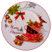 Набір новорічних тарілок з порцеляни Merry Christmas 7 (шт) Ø26.5/19 см Yiwu HP-SDHK-13 Набір новорічних тарілок з порцеляни Merry Christmas 7 (шт) Ø26.5/19 см Yiwu HP-SDHK-13