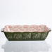 Форма для випікання Vintage 28×17×5 см прямокутна зелена фарфорова з ручками Yiwu HM05-10