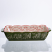 Форма для випікання Vintage 28×17×5 см прямокутна зелена фарфорова з ручками Yiwu HM05-10