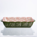 Форма для випікання Vintage 28×17×5 см прямокутна зелена фарфорова з ручками Yiwu HM05-10
