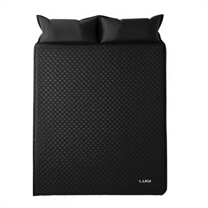 Надувний матрац 190*130*3 см похідний туристичний Чорний LU-027B