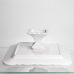Блюдо на ніжці квадратне порцелянове Pearl 30,5*30,5 см Yiwu 120-YH-HG039