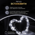 Гірлянда роса 10 метрів USB на 100 led світлодіодів крапля на зеленому дроті біла USB100L10MGW