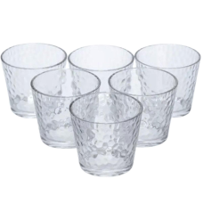 Набір склянок для напоїв Textured Tumbler 6 штук по 140 мл HP-17-17