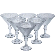 Набір келихів для мартіні Martini Glass 6 штук по 215 мл коктейльні HP-17-56