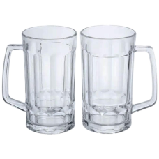 Набір кухлів для пива Beer Stein скляних 2 штуки по 530 мл HP-17-60