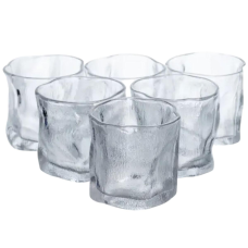 Набір склянок для напоїв Glacier Set 6 штук по 236 мл скляні HP-17-65