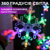 Гірлянда світлодіодна штора GarlandoPro сніжинка і зірка 12 фігур ED 3х1м гірлянда зірка 1733061ML Гірлянда світлодіодна штора GarlandoPro сніжинка і зірка 12 фігур ED 3х1м гірлянда зірка 1733061ML
