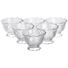 Набір креманок Crystal Daisy 6 штук по 200 мл Yiwu HP-34-74