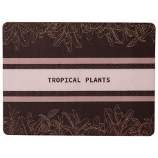 Килимок діатомітовий для сушіння посуду Tropical Plants 40*30 см Yiwu HP-42-199