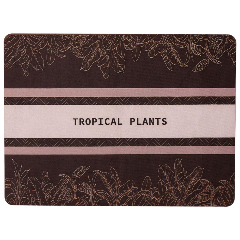Килимок діатомітовий для сушіння посуду Tropical Plants 40*30 см Yiwu HP-42-199