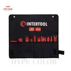 Інструмент для демонтажу обшивки салону 11шт INTERTOOL, Набір для зняття обшивки салону автомобіля, XBE
