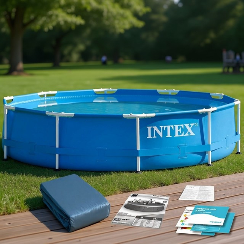 Каркасний басейн круглий (305х76см) Intex, Басейн каркасний квадратний, Збірні каркасні басейни, XBE