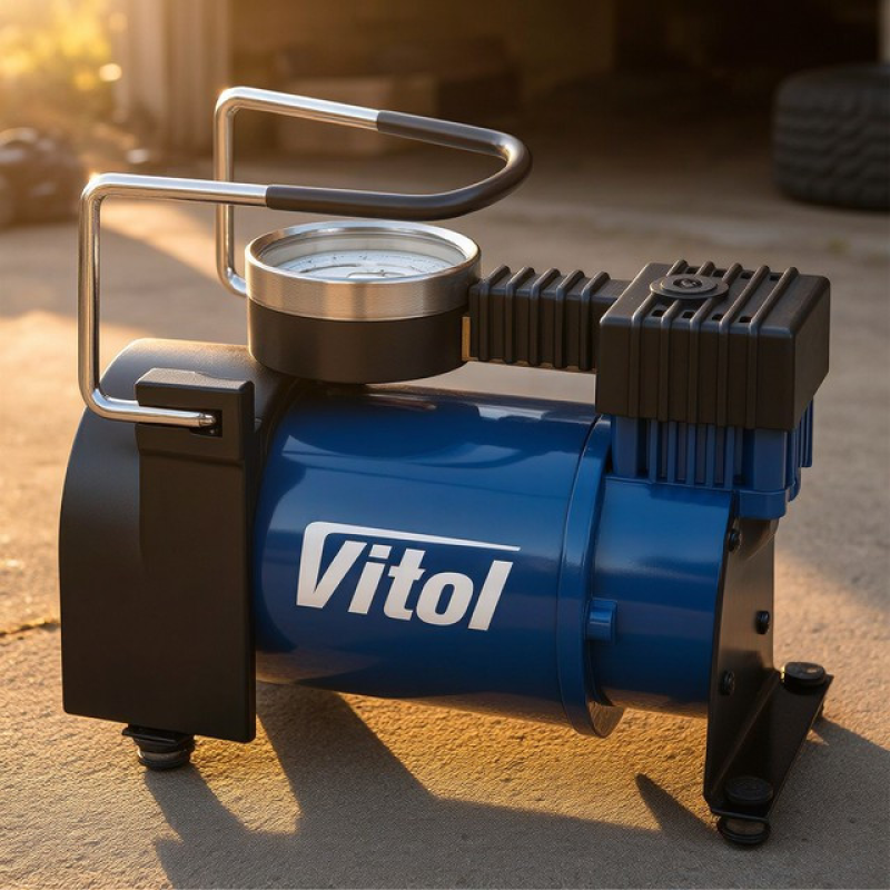 Автонасос для шин (40л/ 150psi/ 15Amp), Потужний компресор для автомобіля, Насос ручний для підкачування шин, XBE