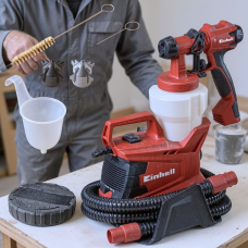 Електричний пульверизатор 700Вт Einhell (німеччина), Фарборозпилювач будівельний, Розпилювач фарби електричний, XBE