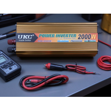 Авто інвертор 12v 220v 2000 вт (12-220В), Хороший автомобільний перетворювач, Перетворювач струму 220 12, XBE