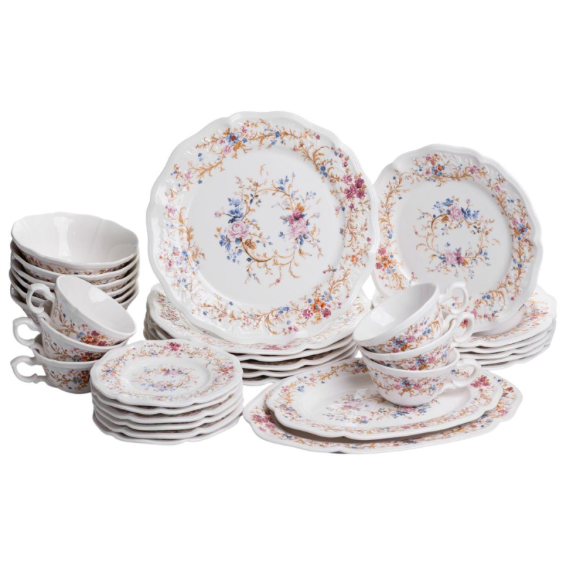 Столовий сервіз порцеляновий Vintage 32 предмети на 6 осіб Yiwu ALS-32PCS
