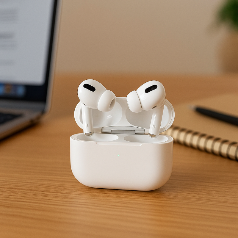 TWS Bluetooth навушники SmartX Pro 2 Premium з мікрофоном шумозаглушенням зарядним кейсом IPX5 білі, бездротові вкладки