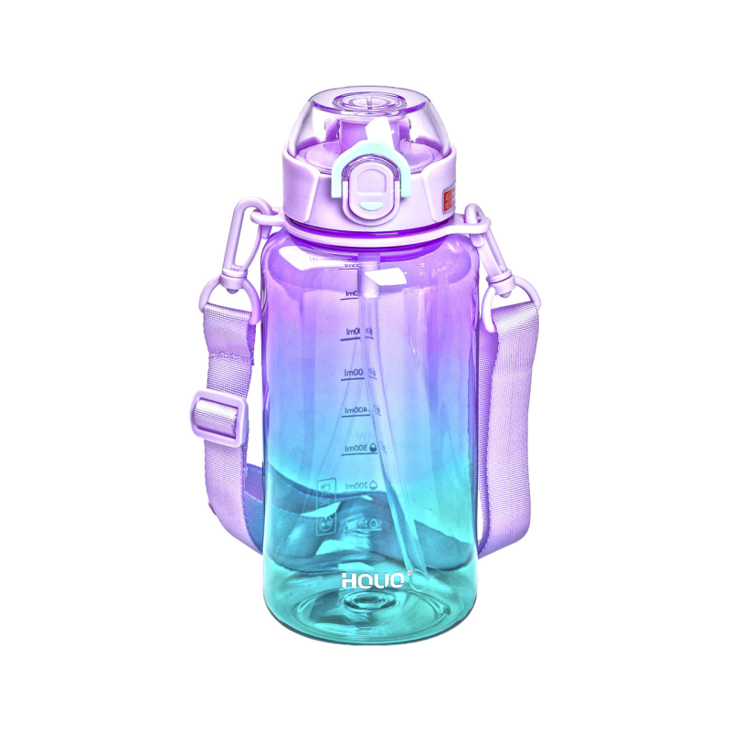 Пляшка Water bottle 1 л фіолетова з поїлкою спорт школа багаторазова, місткість для води питний посуд пляшечка Пляшка Water bottle 1 л фіолетова з поїлкою спорт школа багаторазова, місткість для води питний посуд пляшечка