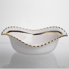 Салатниця порцелянова Sofia Gold 25 см Yiwu AP-23