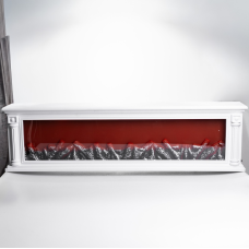 Камін декоративний з LED-підсвіткою 101 см, білий Yiwu SP-47W