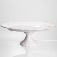 Блюдо на ніжці порцелянове Pearl 30,5 см Yiwu 120-YH-HG049
