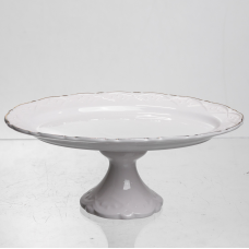 Блюдо на ніжці порцелянове Pearl 20,5 см Yiwu 120-YH-HG051