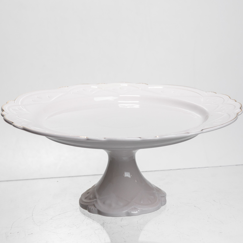 Тортівниця порцелянова Pearl 25,5 см Yiwu 120-YH-HG044