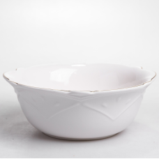 Салатниця кругла порцелянова Pearl 25 см Yiwu HP-HK-C23