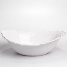Салатниця овальна порцелянова Pearl 31,5*22*10 см Yiwu HP-HK-C33