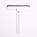 Скребок для миття скла складний з абразивною губкою та гумовим лезом для вікон дзеркал душу Блакитний HP-35015-27BL