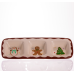 Менажниця порцелянова Merry Christmas на 3 секції 30×11×2.5 (см) прямокутна CR-1-41