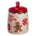 Банка для сипучих продуктів з кришкою з порцеляни 9×13 (см) Merry Christmas CR-1-42 Банка для сипучих продуктів з кришкою з порцеляни 9×13 (см) Merry Christmas CR-1-42